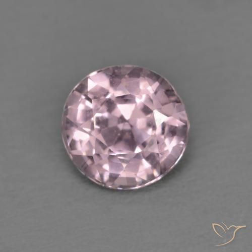 Spinello naturale porpora da 0,45 ct, taglio rotondo, VVS-VS