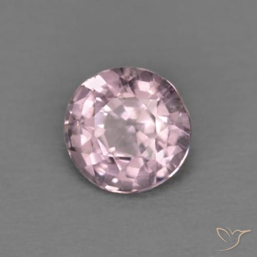 Spinello naturale porpora da 0,45 ct, taglio rotondo, VVS-VS