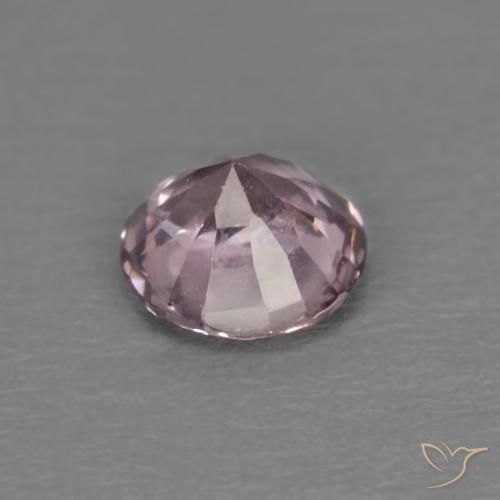 Spinello naturale porpora da 0,45 ct, taglio rotondo, VVS-VS