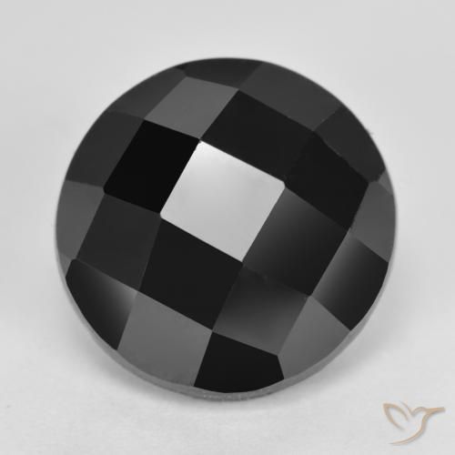 7.53ct Naturale Nero Spinello, Rotondo, Opaco