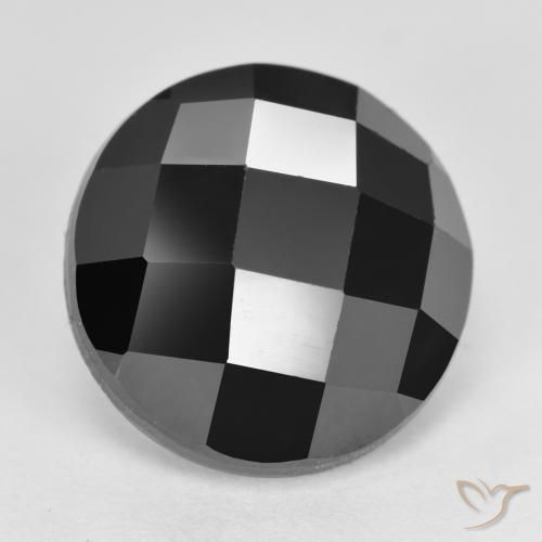 Spinello Nero naturale da 7.53 ct, Rotondo, Opaco