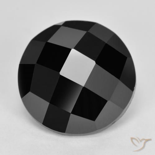 Spinello Nero naturale da 7.27 ct, Rotondo, Opaco