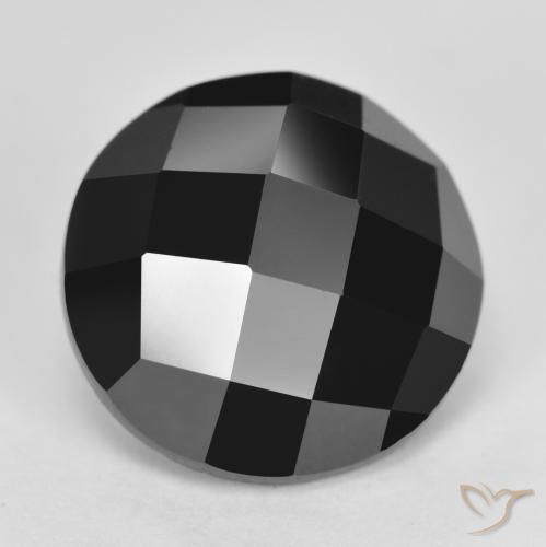 Spinello Nero naturale da 7.27 ct, Rotondo, Opaco