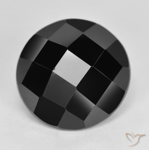 6.27ct Naturale Nero Spinello, Rotondo, Opaco