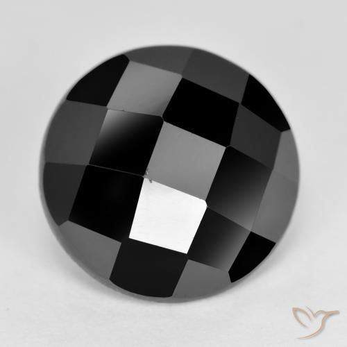 Spinello Nero naturale da 6.27 ct, Rotondo, Opaco
