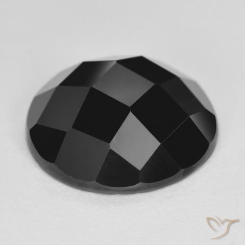 Spinello Nero naturale da 6.27 ct, Rotondo, Opaco