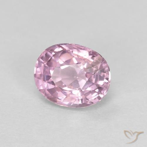 Spinello Viola medio-chiaro naturale da 0.44 ct, Ovale, VS