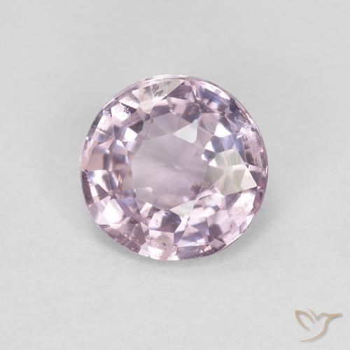 Spinello Viola rosato molto chiaro naturale da 0.52 ct, Rotondo, VS