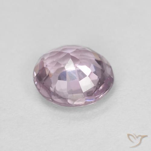 Spinello Viola rosato molto chiaro naturale da 0.52 ct, Rotondo, VS