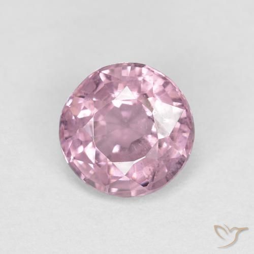 0.53ct Naturale Grigio Viola-Rosa Spinello, Rotondo, VS