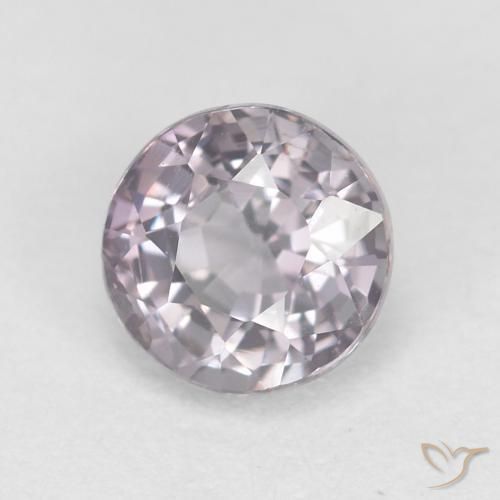 Spinello Viola chiaro naturale da 0.68 ct, Rotondo, VVS-VS