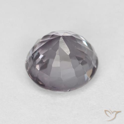 Spinello Viola chiaro naturale da 0.68 ct, Rotondo, VVS-VS