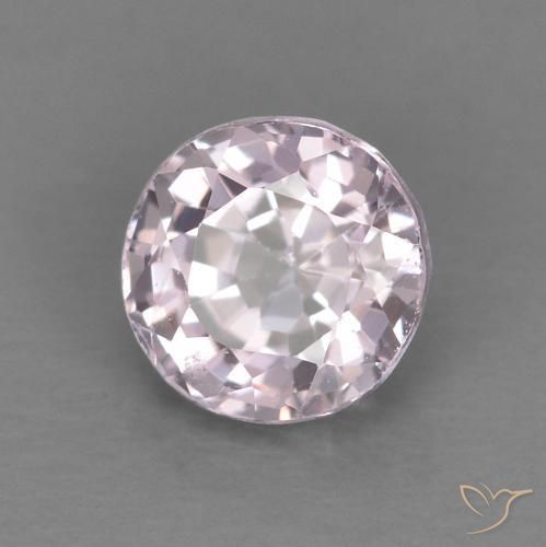 Spinello Viola rosato molto chiaro naturale da 0.57 ct, Rotondo, VVS-VS