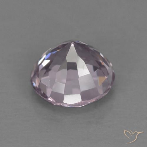 Spinello Viola rosato molto chiaro naturale da 0.57 ct, Rotondo, VVS-VS