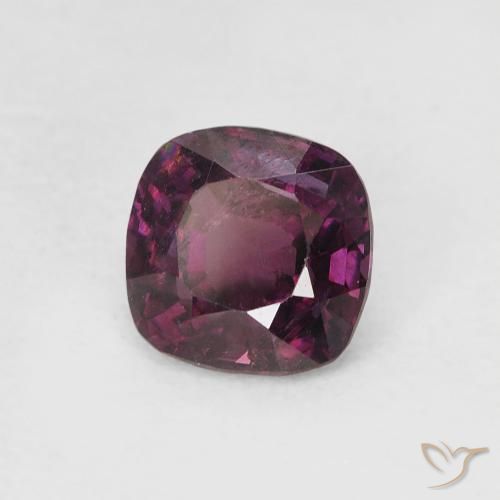 Spinello Viola scuro naturale da 0.97 ct, Cuscino, VVS-VS