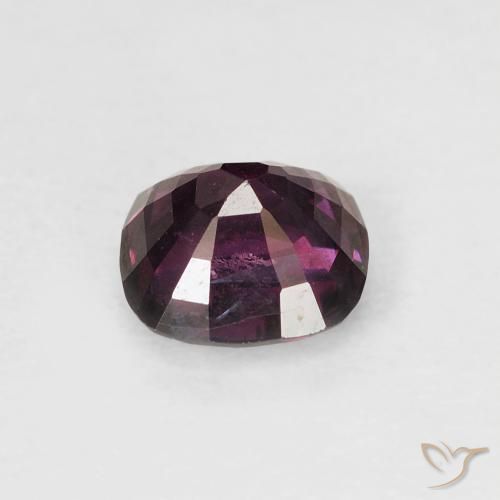 Spinello Viola scuro naturale da 0.97 ct, Cuscino, VVS-VS