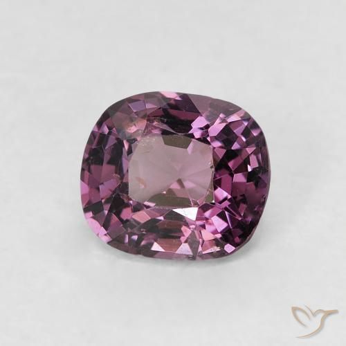 Spinello Viola scuro naturale da 0.82 ct, Cuscino, VVS-VS