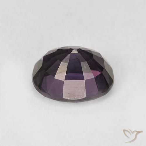 Spinello naturale viola da 1,50 ct, taglio ovale, VVS