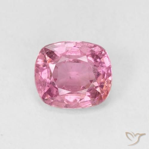 Spinello naturale rosa da 1,47 ct, taglio a cuscino, VS