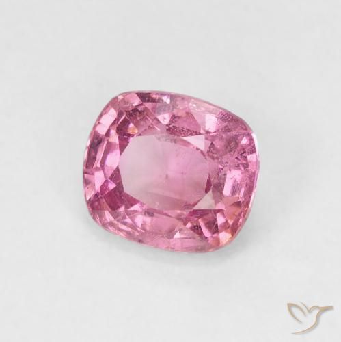 Spinello naturale rosa da 1,47 ct, taglio a cuscino, VS