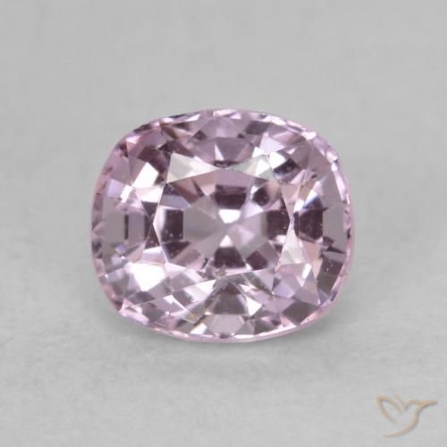 0.65ct Naturale Viola grigio Spinello, Cuscino, VS