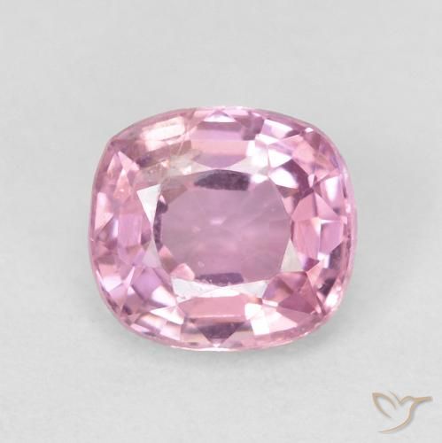 Spinello naturale rosa da 0,63 ct, taglio a cuscino, VVS-VS