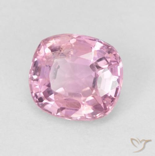 Spinello naturale rosa da 0,63 ct, taglio a cuscino, VVS-VS