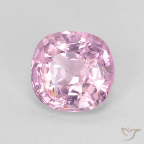 Spinello Rosa viola reale molto chiaro naturale da 0.60 ct, Cuscino, VVS