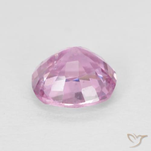 Spinello Rosa viola reale molto chiaro naturale da 0.60 ct, Cuscino, VVS