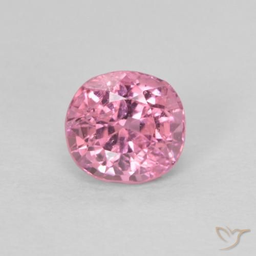 Spinello naturale rosa da 0,41 ct, taglio a cuscino, VS