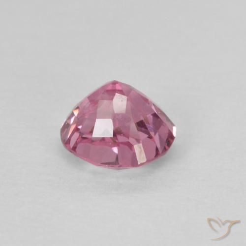 Spinello naturale rosa da 0,41 ct, taglio a cuscino, VS