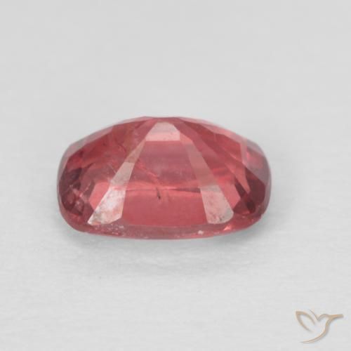 Spinello naturale rosso da 0,63 ct, taglio a cuscino, VS