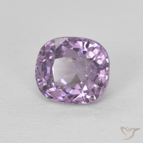 Spinello Viola grigiastro chiaro naturale da 0.66 ct, Cuscino, VS