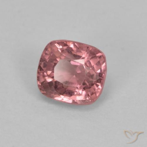 Spinello Viola rossastro naturale da 0.60 ct, Cuscino, VVS-VS