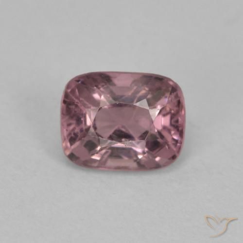 0.54ct Naturale Prugna-Grigio Spinello, Cuscino, VVS-VS