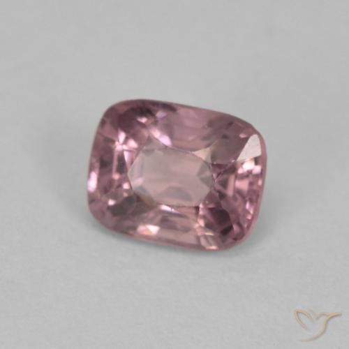 Spinello Prugna-Grigio naturale da 0.54 ct, Cuscino, VVS-VS