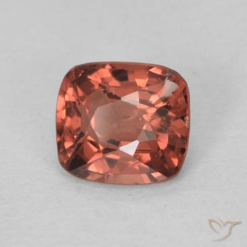 Spinello Rosso bacca intenso naturale da 0.53 ct, Cuscino, VS