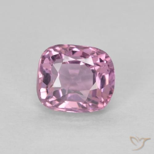 Spinello Rosa Molto Chiaro naturale da 0.69 ct, Taglio a cuscino, VVS-VS