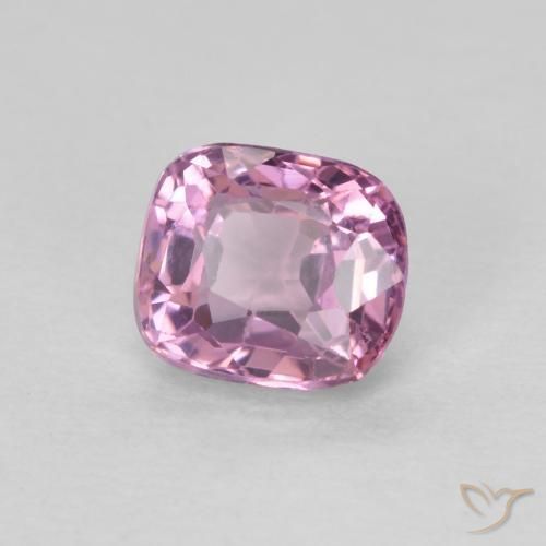 Spinello Rosa Molto Chiaro naturale da 0.69 ct, Taglio a cuscino, VVS-VS