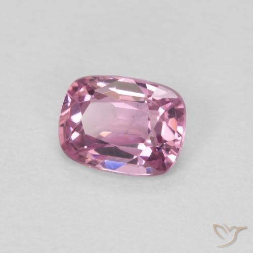 Spinello Rosa viola naturale da 0.48 ct, Cuscino, VVS-VS
