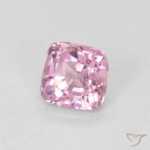 Spinello Rosa Molto Chiaro naturale da 0.56 ct, Cuscino, VS