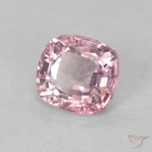 Spinello Rosa chiaro naturale da 0.55 ct, Cuscino, VVS