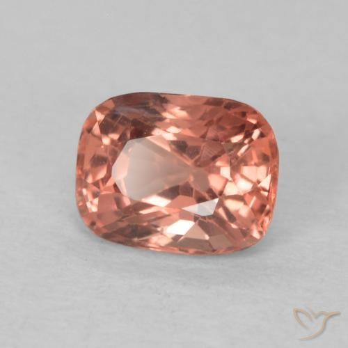 Spinello Rosa rossastra naturale da 0.55 ct, Cuscino, VVS