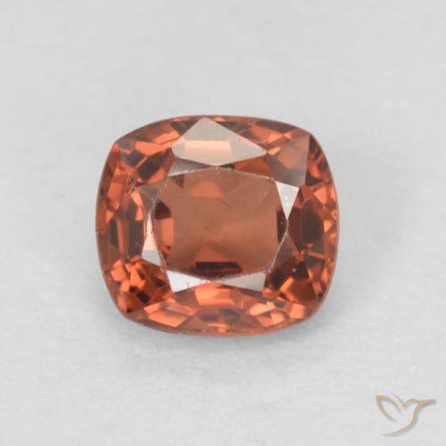 0.52ct Naturale Rosso arancione Spinello, Cuscino, VVS