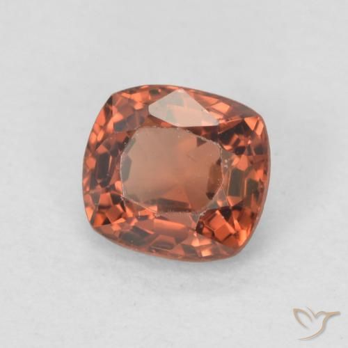 Spinello Rosso arancione naturale da 0.52 ct, Cuscino, VVS