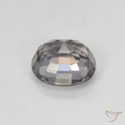 Spinello Grigio chiaro naturale da 0.75 ct, Cuscino, VVS-VS