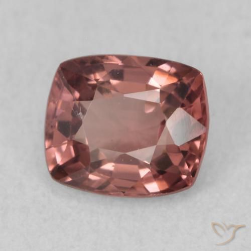 Spinello Rosa arancio naturale da 0.80 ct, Cuscino, VVS-VS