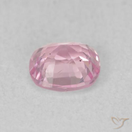 Spinello Rosa Chiaro Bubblegum naturale da 0.52 ct, Cuscino, VS