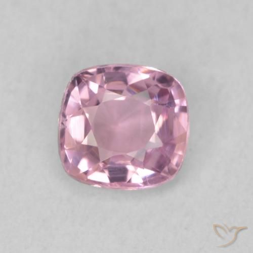 0.43ct Naturale Rosa Chiaro Bubblegum Spinello, Cuscino, VVS-VS