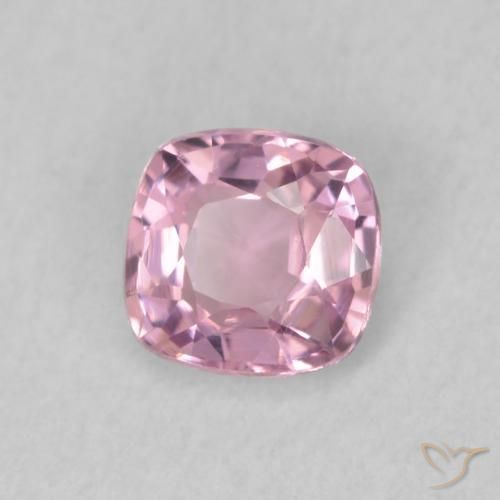 Spinello Rosa Chiaro Bubblegum naturale da 0.43 ct, Cuscino, VVS-VS